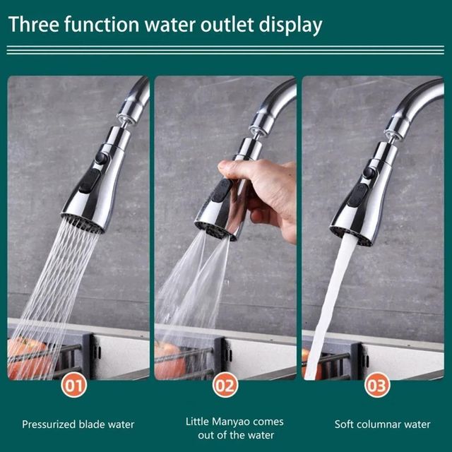 3-Mode Kitchen Sink Faucet